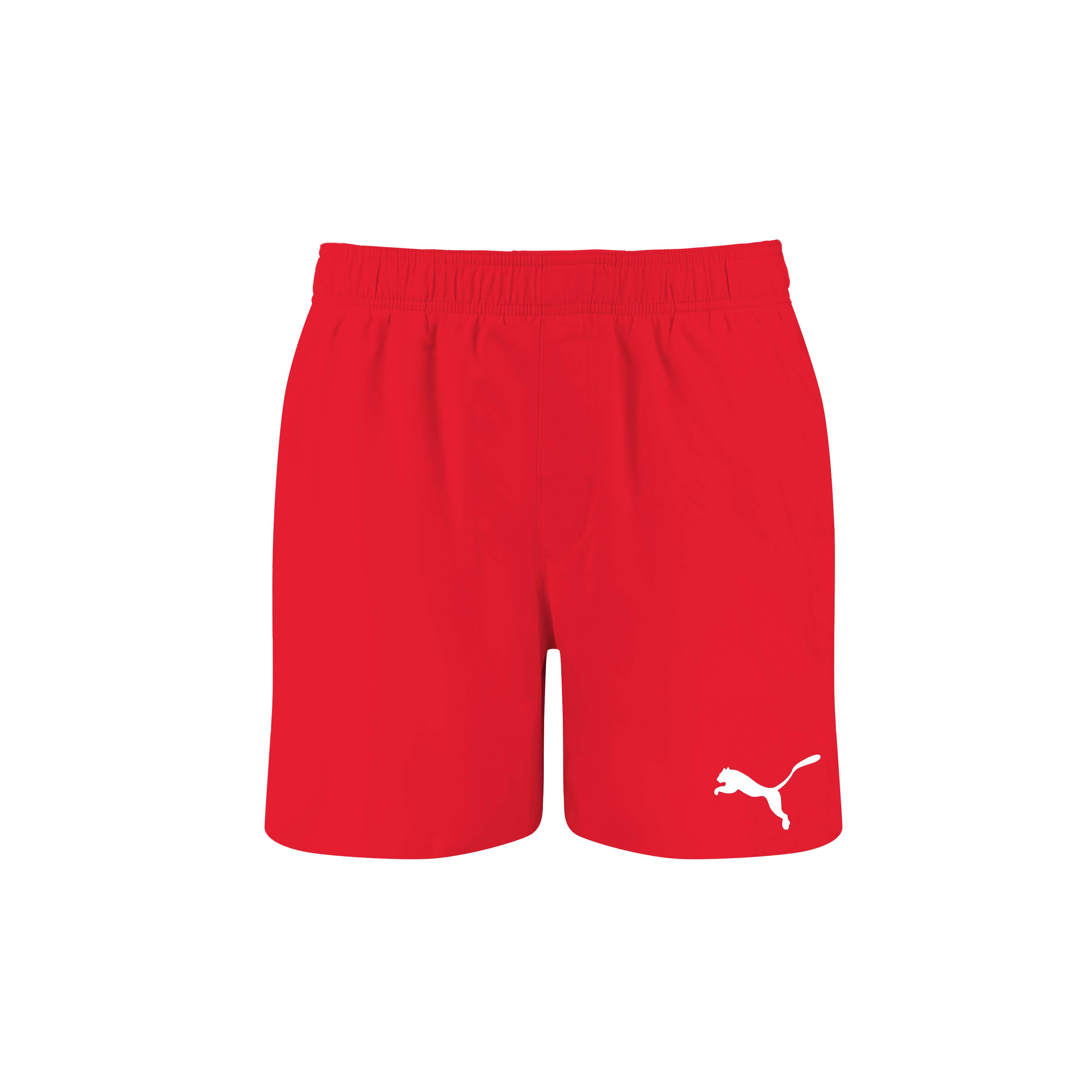 PUMA Mid Shorts rote Badehose