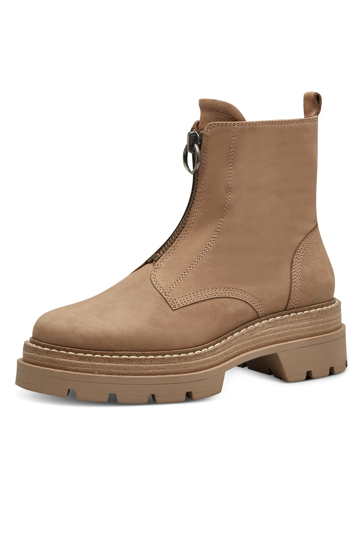 Tamaris  Stiefelette - Braun - Blockabsatz