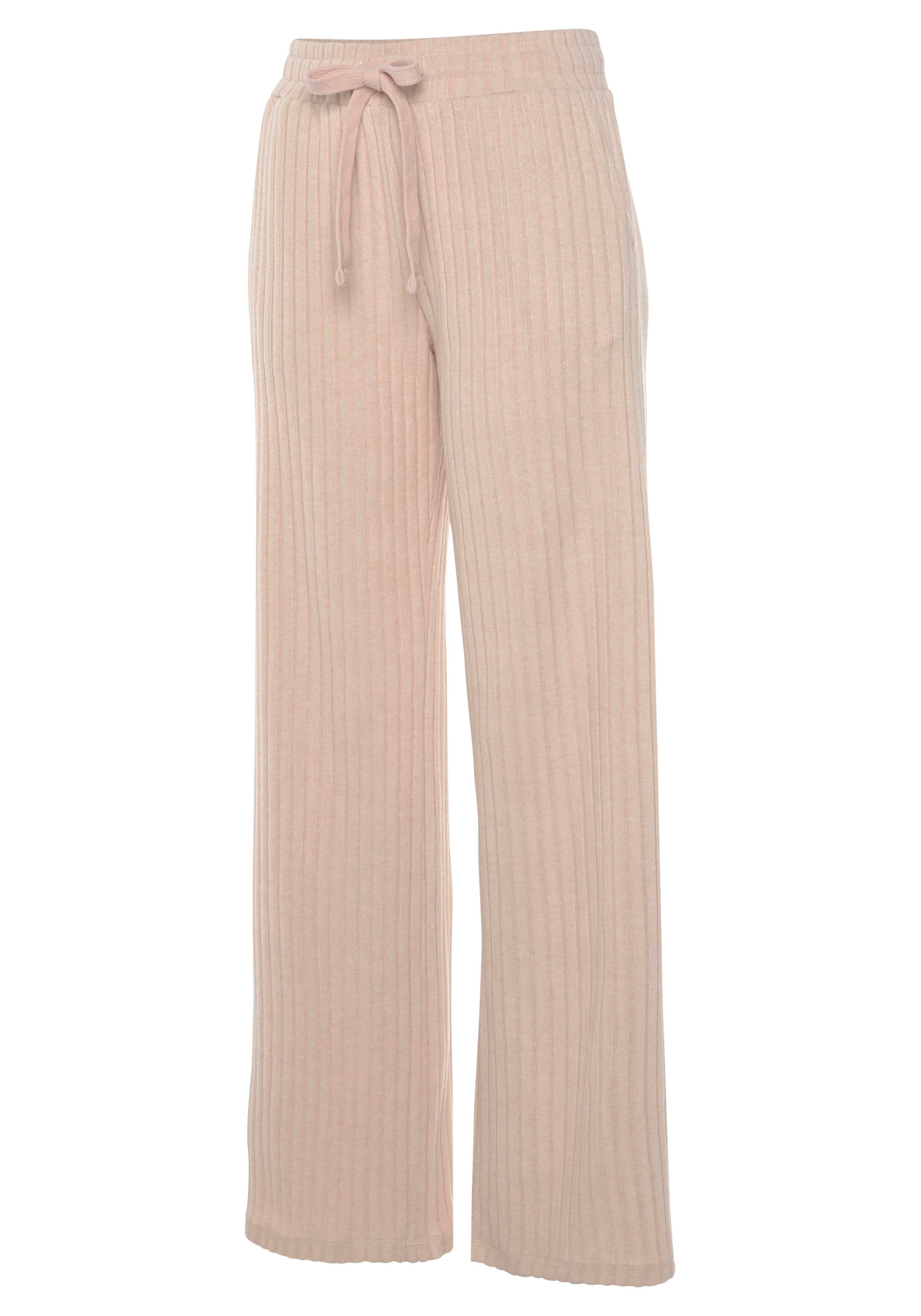 LASCANA Homewearhose -Loungehose (1-tlg) mit weitem Bein und seitlichen Taschen, Loungeanzug