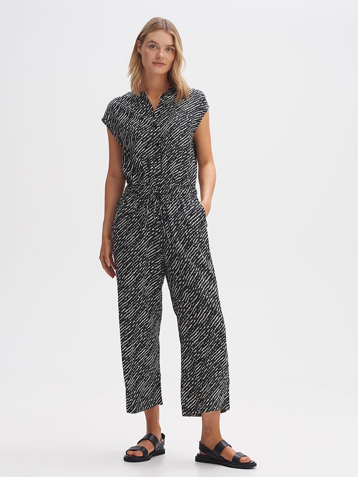 OPUS Jumpsuit in Schwarz/ Weiß günstig kaufen