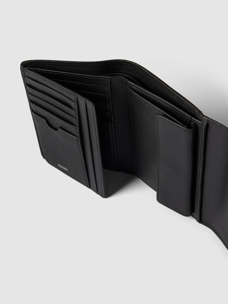 Portemonnaie mit Label-Print Modell 'Sofisticato Cosma' in black