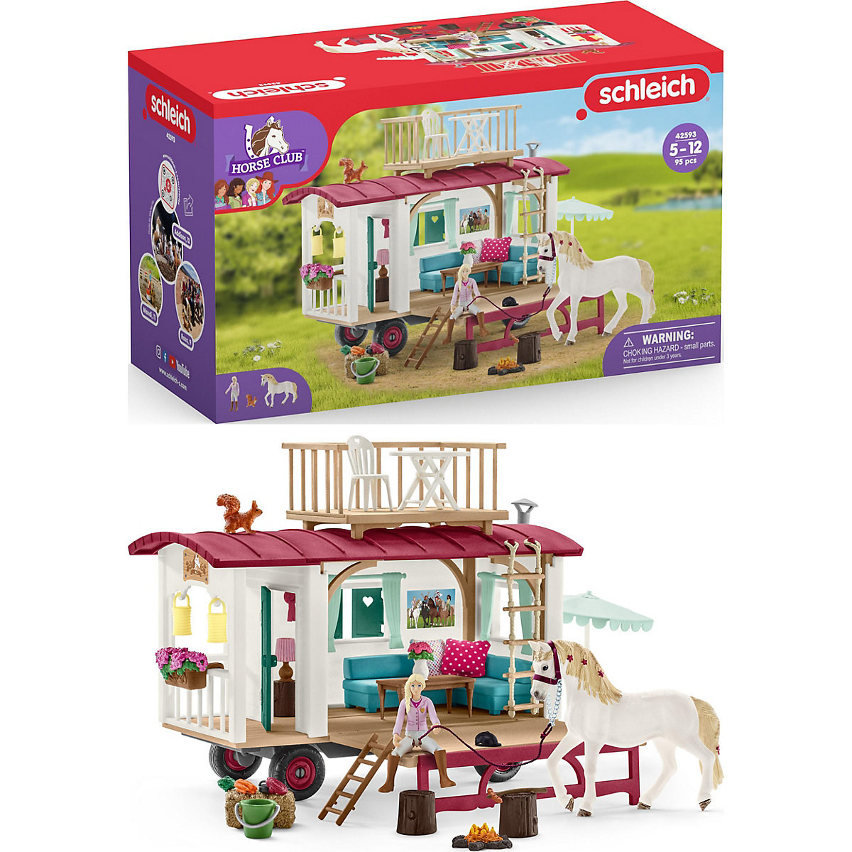 Schleich Horse Club 42593 Wohnwagen für geheime Club-Treffen