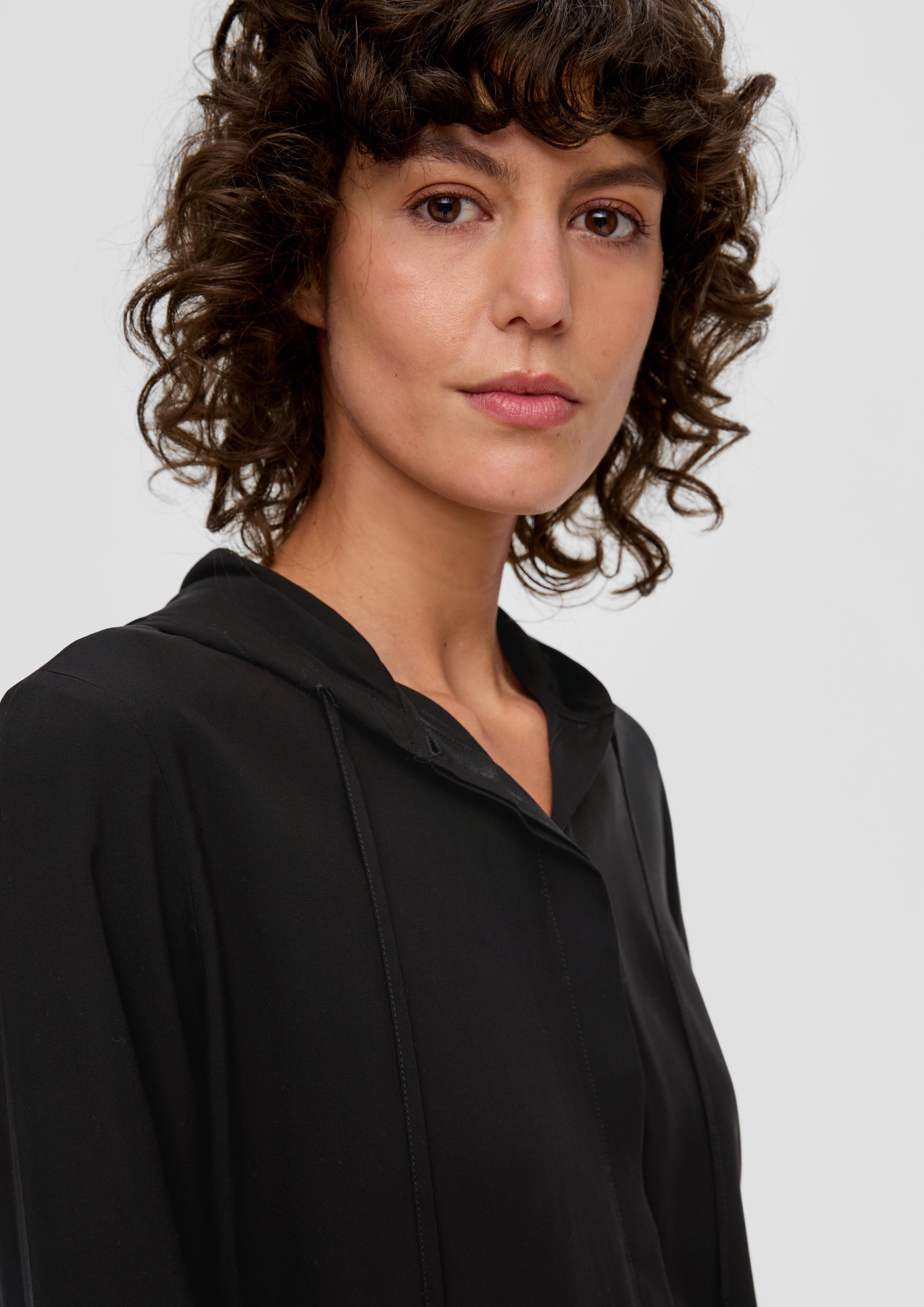 Seidige Bluse mit Kapuze  2139166-9999