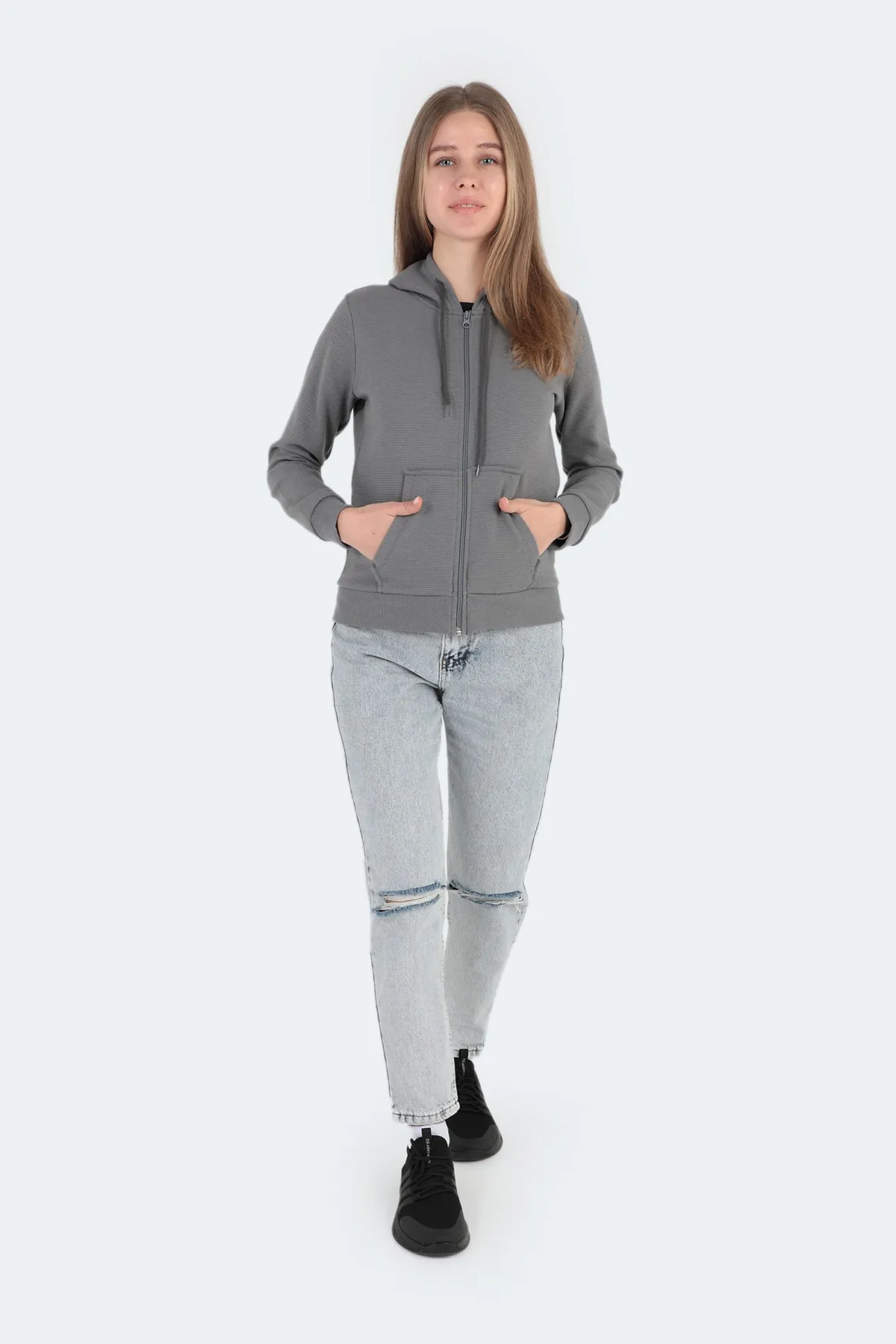 Slazenger  Pema I Damen Sweatshirt Dunkelgrau