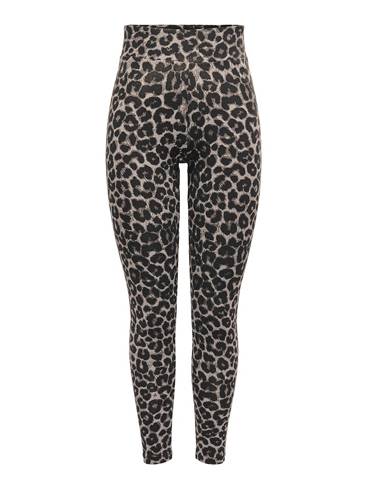 JDY Leggings in Beige/ Schwarz günstig kaufen