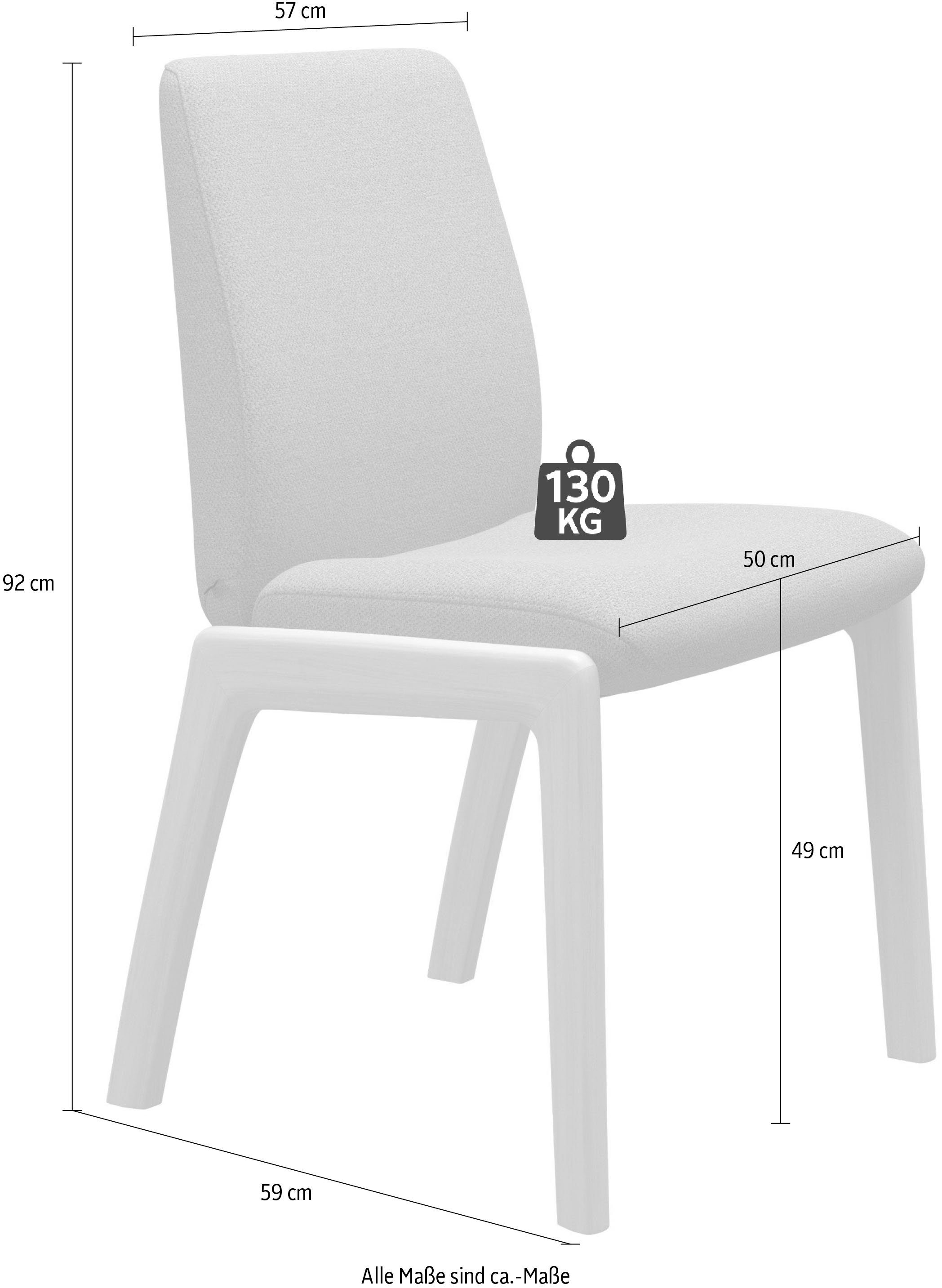 Stressless® Polsterstuhl Laurel, Low Back, Größe L, mit abgerundeten Beinen in Walnuss