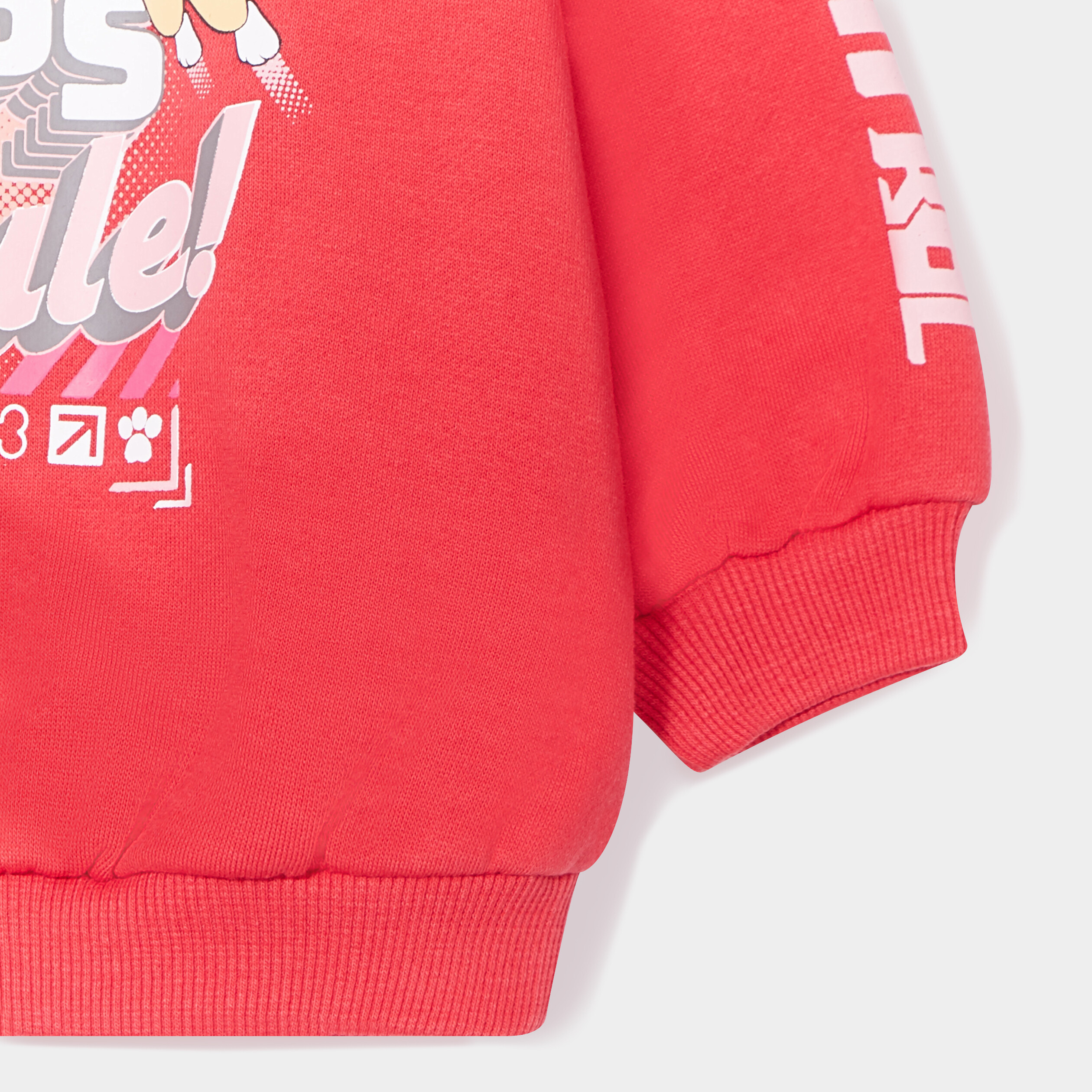Sweat col rond coton Pat Patrouille rouge bébé fille | La Halle