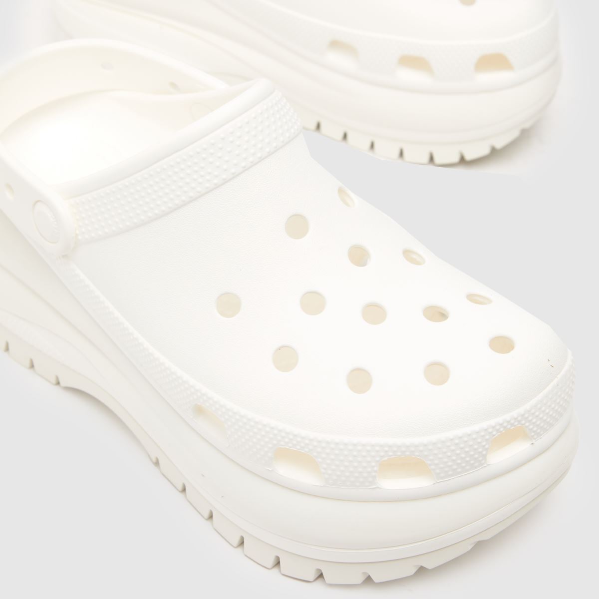 Crocs Mega Crush klumpa szandál fehér színben