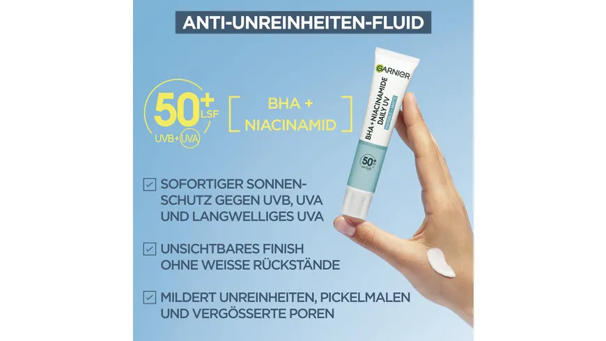 Garnier BHA+Niacinamide Daily UV Sonnenschutz 40 ml