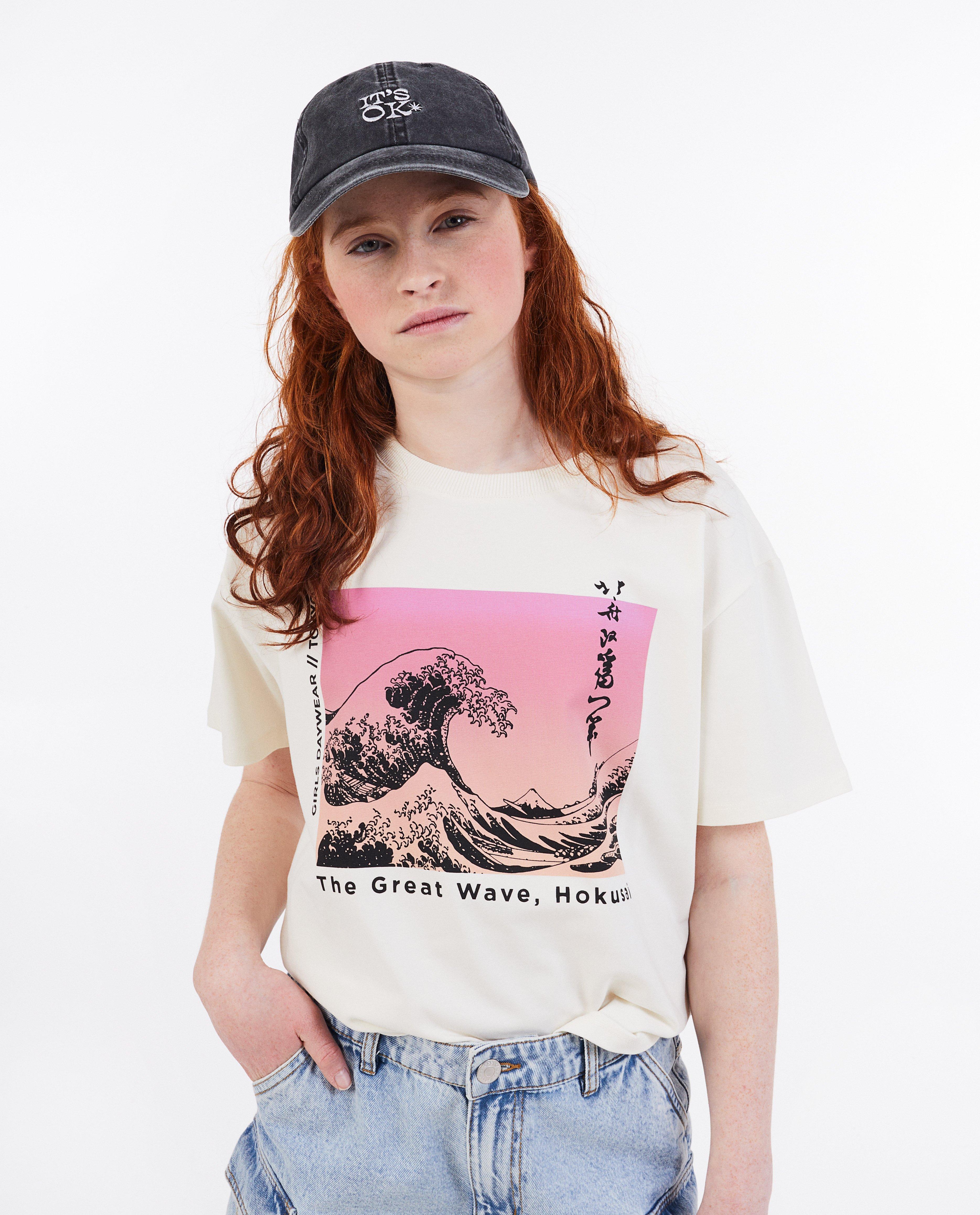 Apoh Hokusai mintás, kába póló