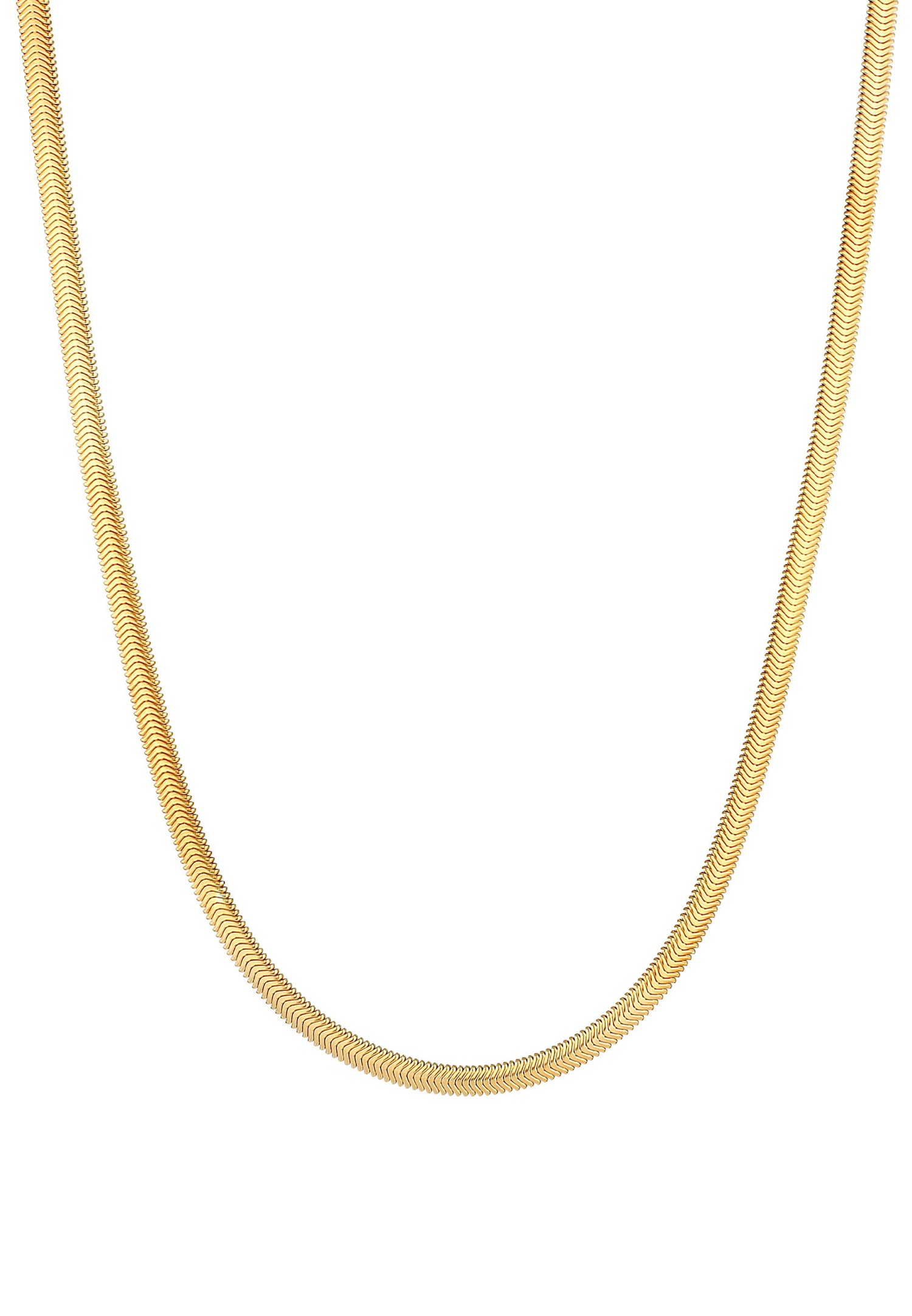 Elli PREMIUM elegantna verižica s kačjim vzorcem Chevron za dame, trendovski blogerski slog, 925 sterling srebro