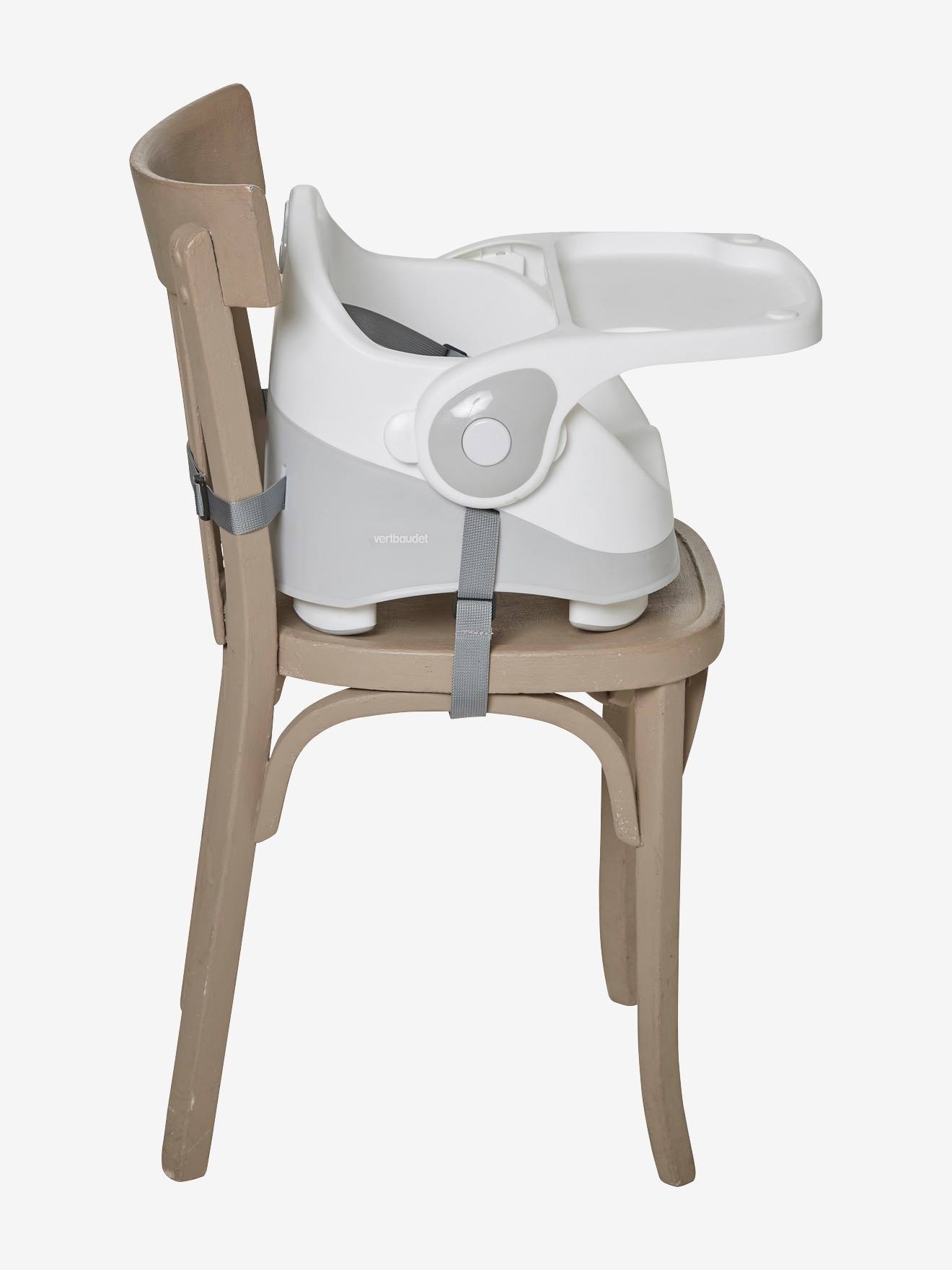 Rehausseur de chaise rigide gris/blanc