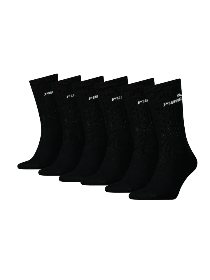 Puma Socken CREW SOCK 6P in 200 - black günstig kaufen