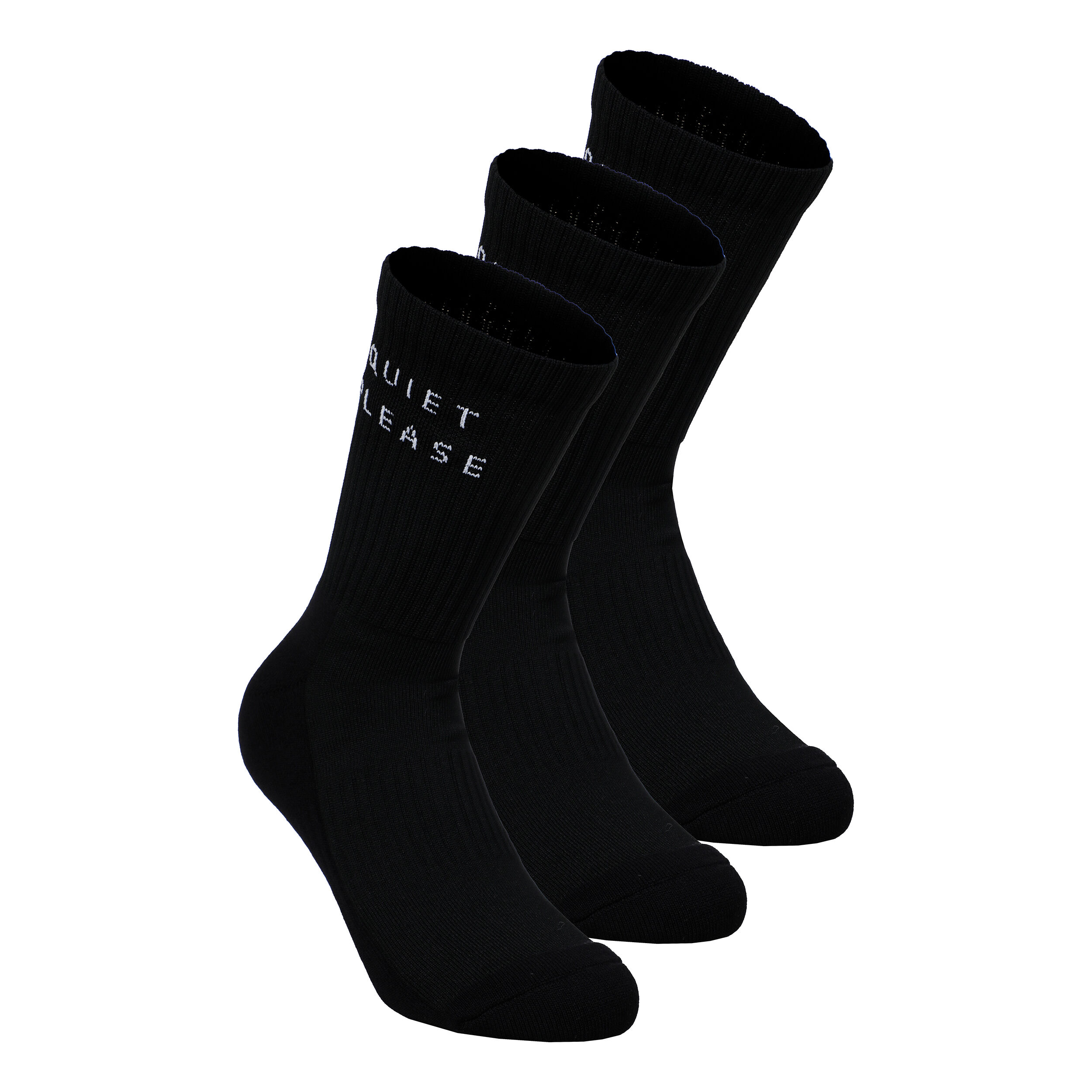 High Performance Long Tennissocken 3er Pack - Schwarz