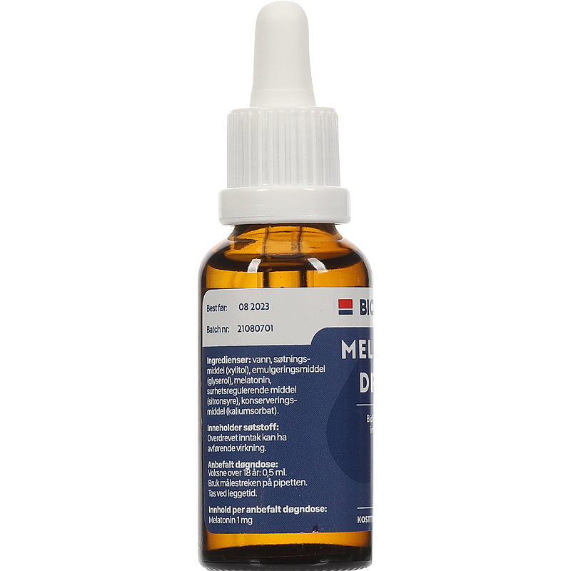 Biopharma Melatonin dråper 30 ml Biopharma