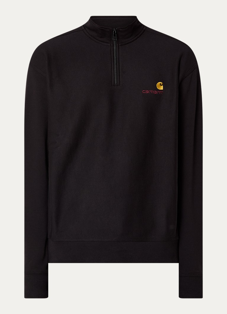 Hanorac cu fermoar și logo Carhartt WIP American Script