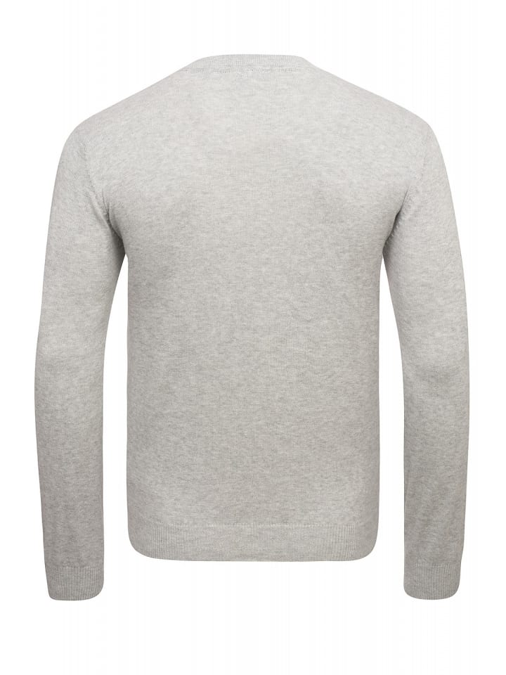 U.S. Polo Assn. U.S. Polo Assn. V-Neck Pullover in GRAU-MELANGE günstig kaufen