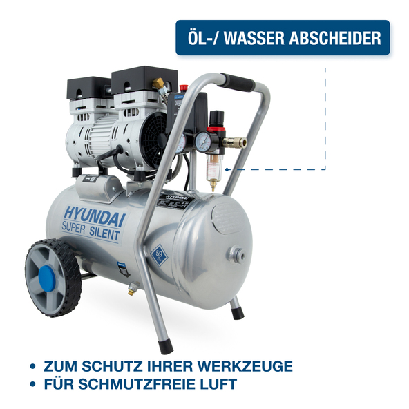 Silent Kompressor SAC55752, 8 bar / 24 l