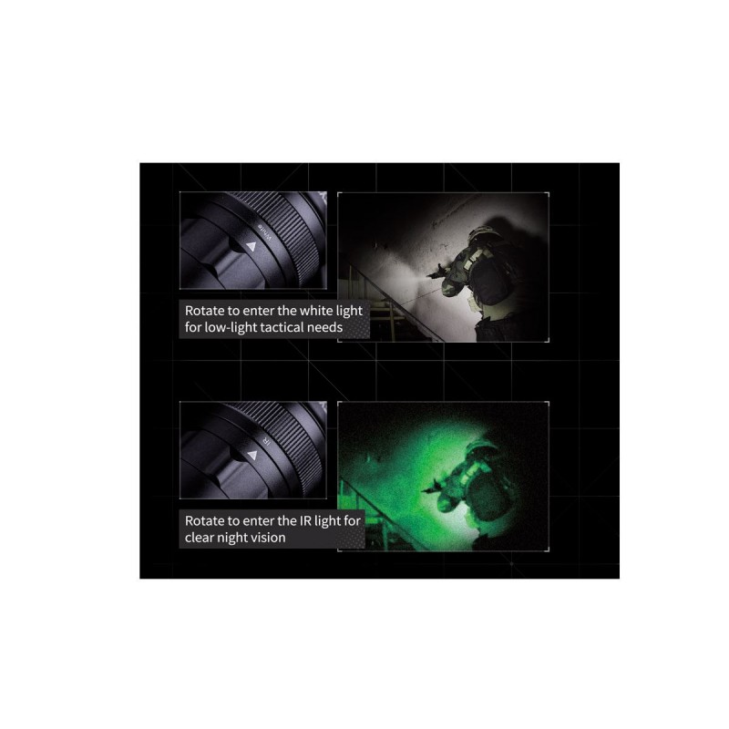 Nextorch Tactical Set Wl50 IR LED Doppellicht (860 Lm Weiß)