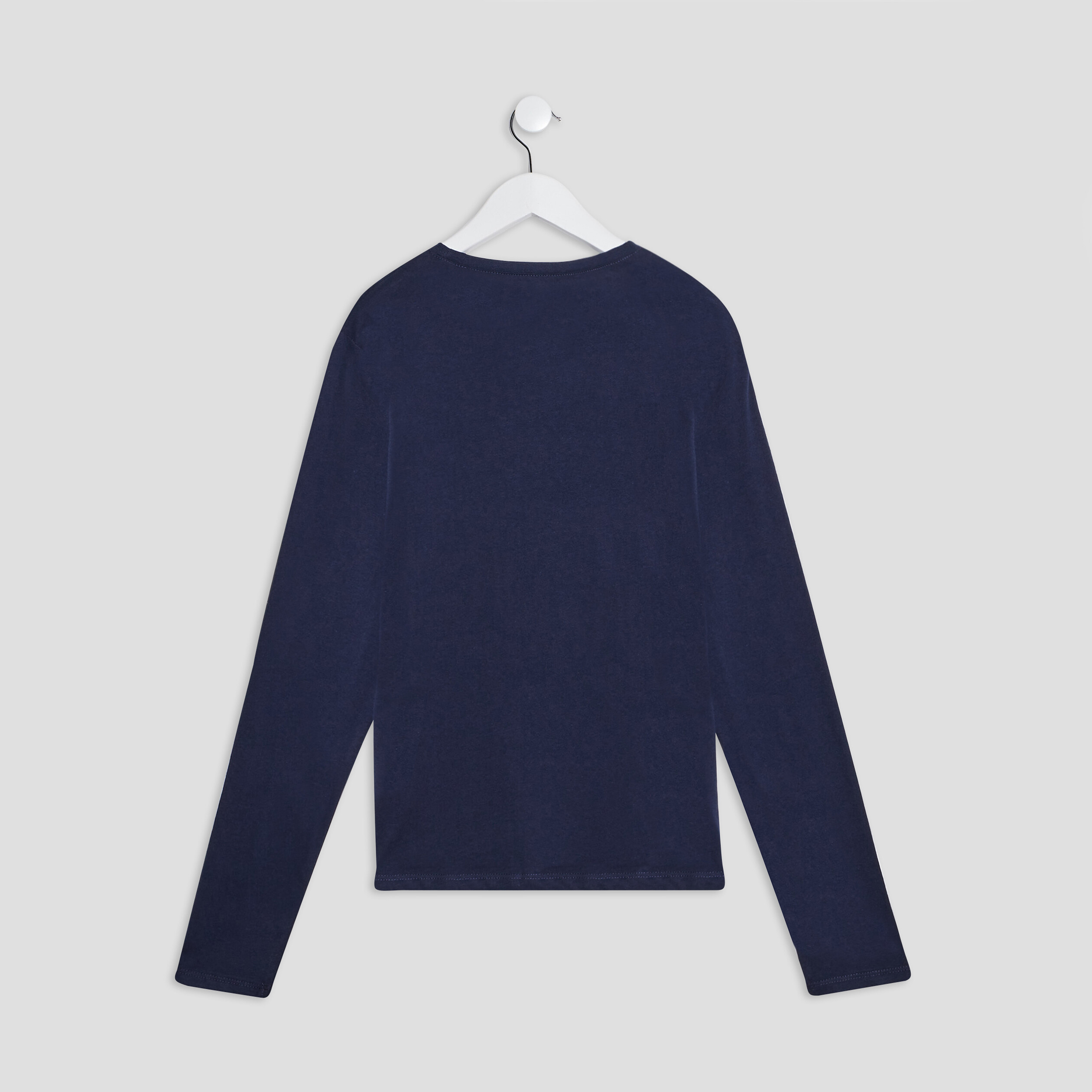 T-shirt manches longues bleu marine homme | La Halle