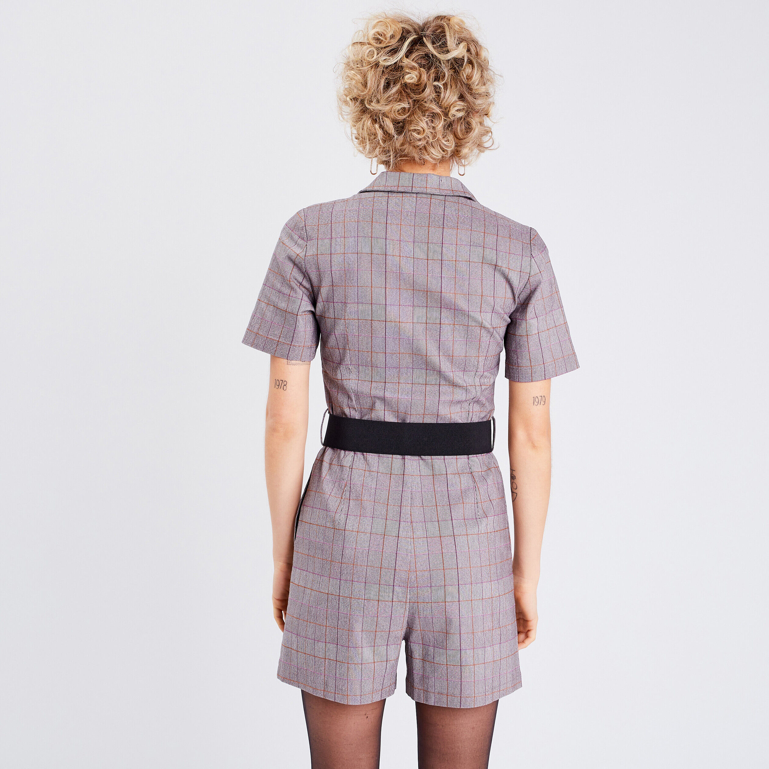 Combishort droite ceinturée blanc femme | Cache Cache