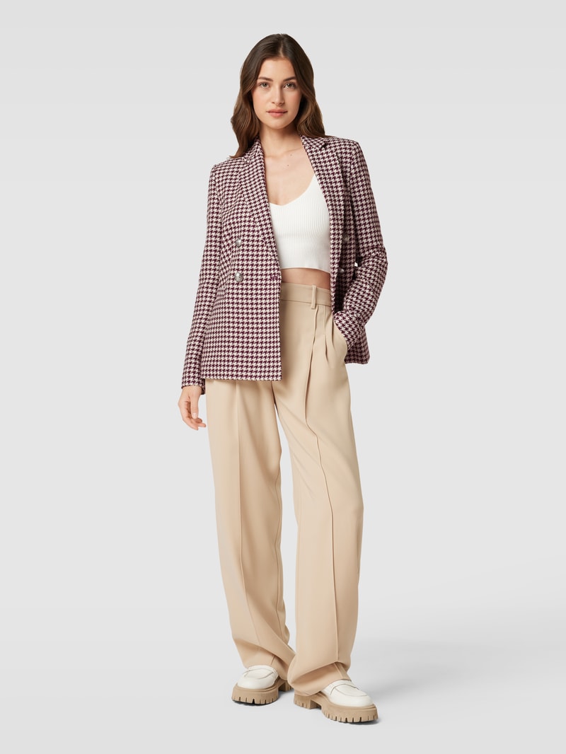Damen Blazer in Bouclé-Optik in bordeaux rot