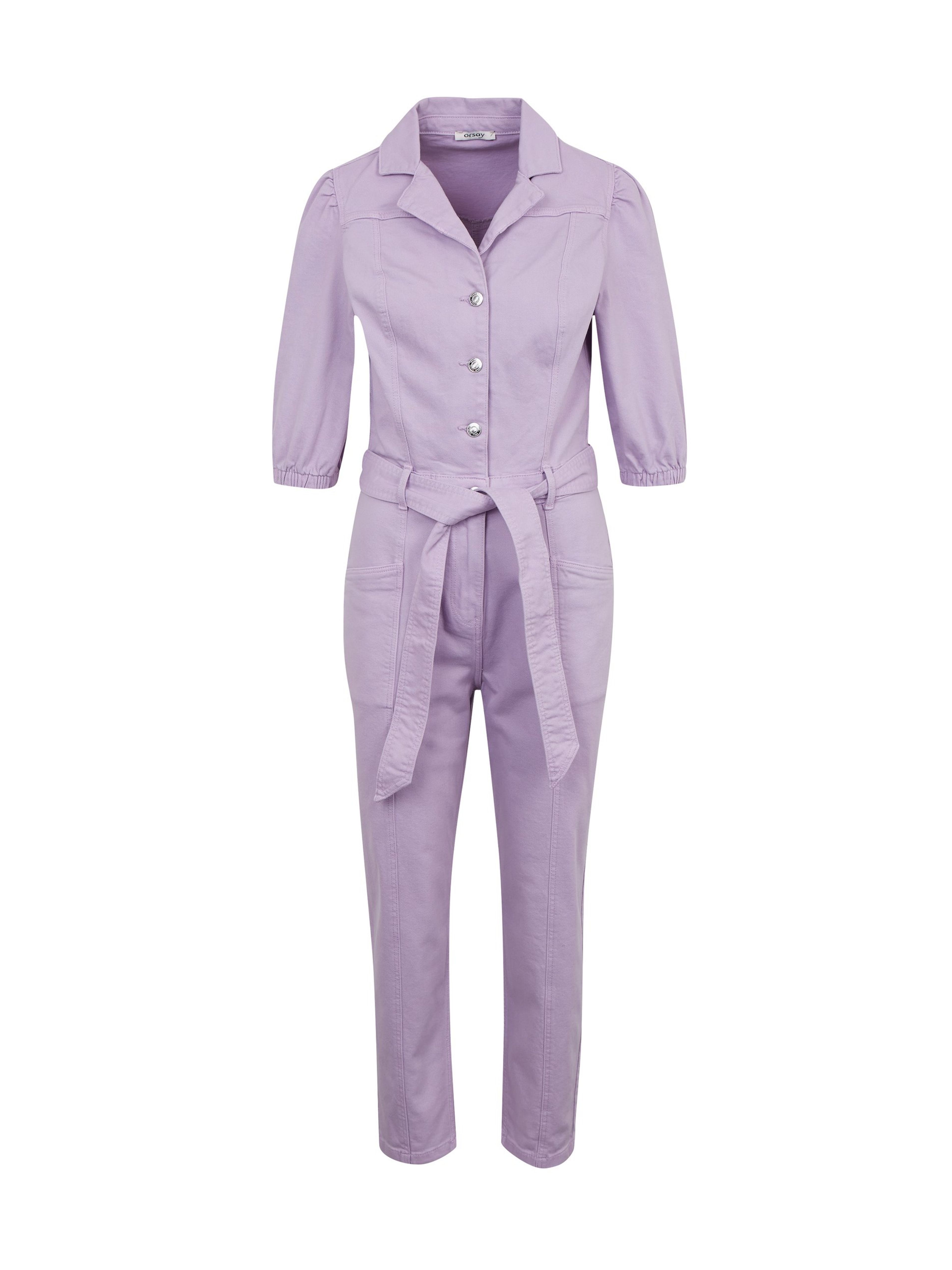 Lila Damen-Jumpsuit aus Denim ORSAY