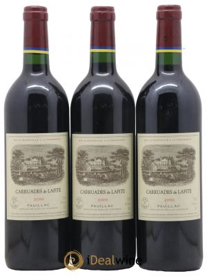 Carruades de Lafite Rothschild Second vin  2000 - Lot de 3 Bouteilles