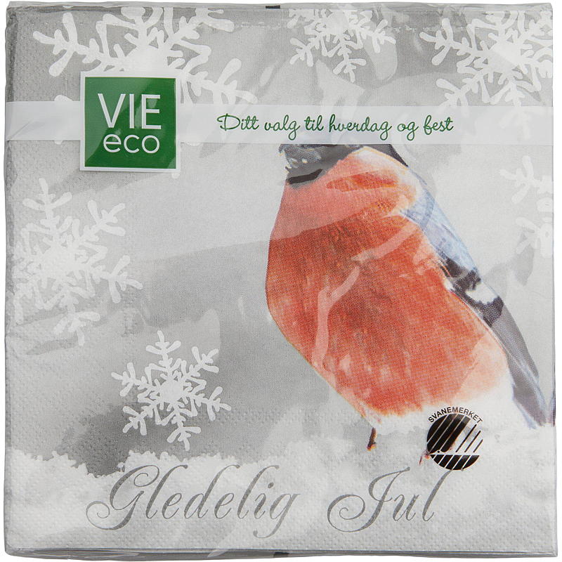 Vie Eco Servietter 20-pk 33x33 cm, julemotiv