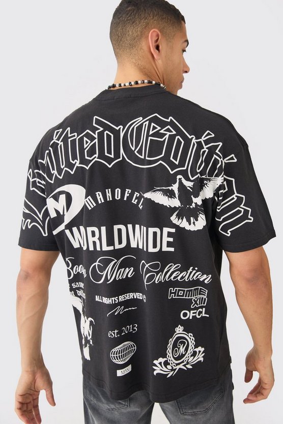 Oversize T-Shirt mit Logo