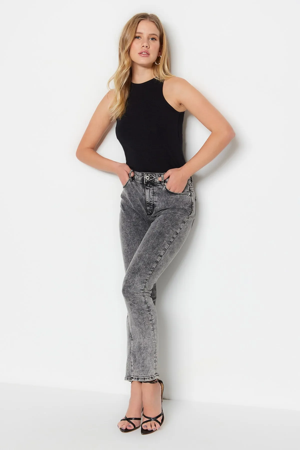 Trendyol Collection  Unterhemd - Schwarz - Slim Fit