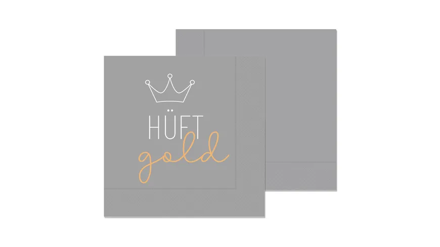 Geschenk für Dich Servietten Hüftgold