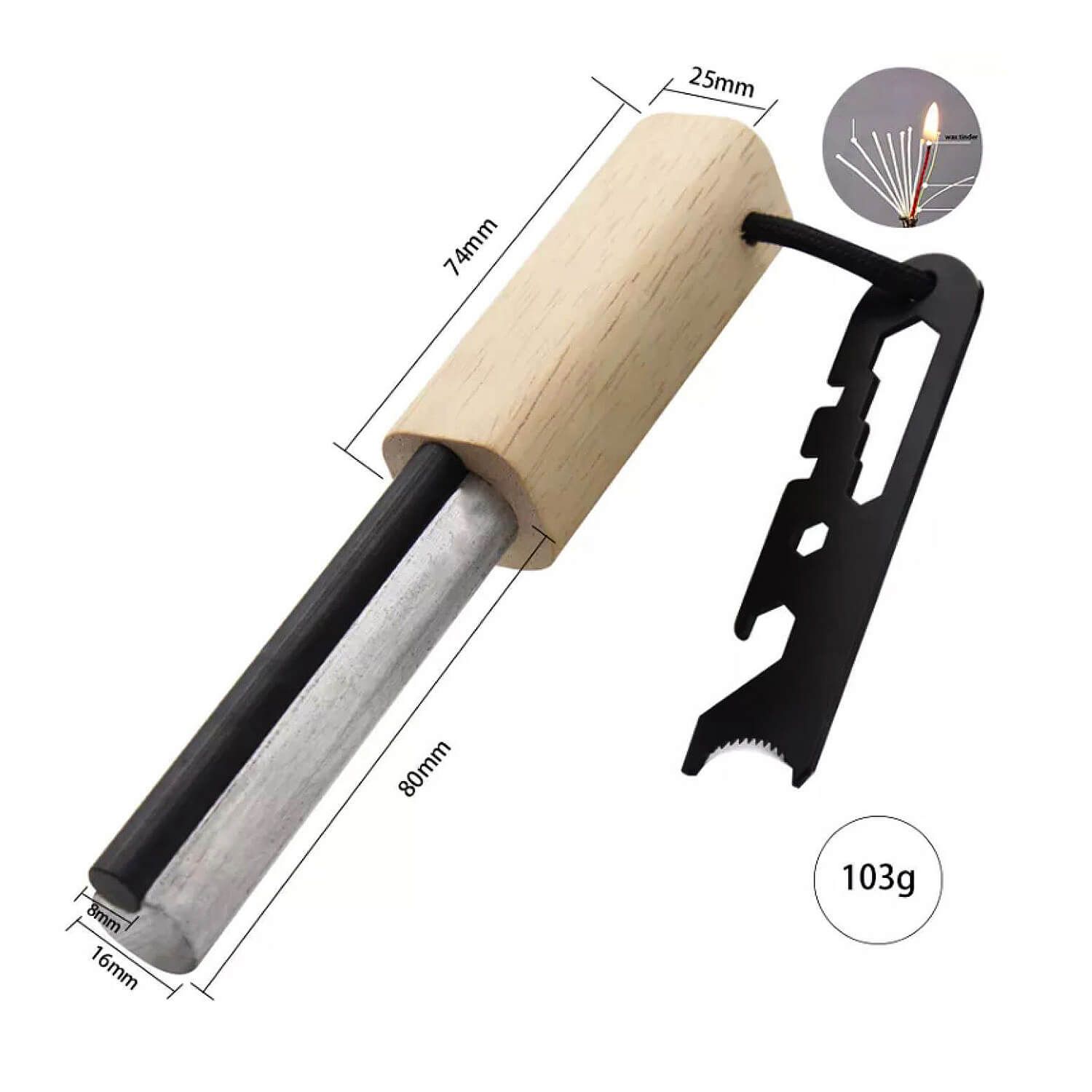 Zündstahl Striker 2 in 1