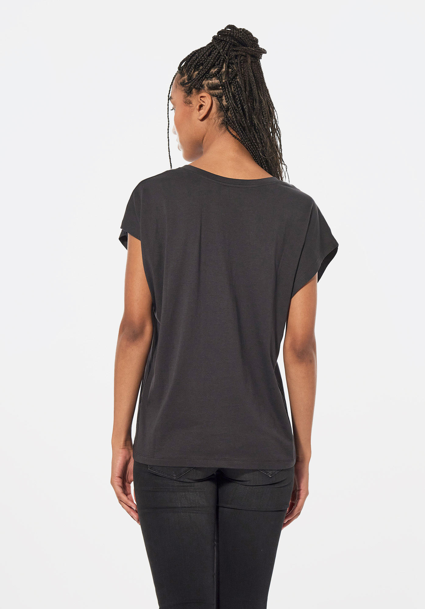 KANDI  T-shirt gris loose Femme