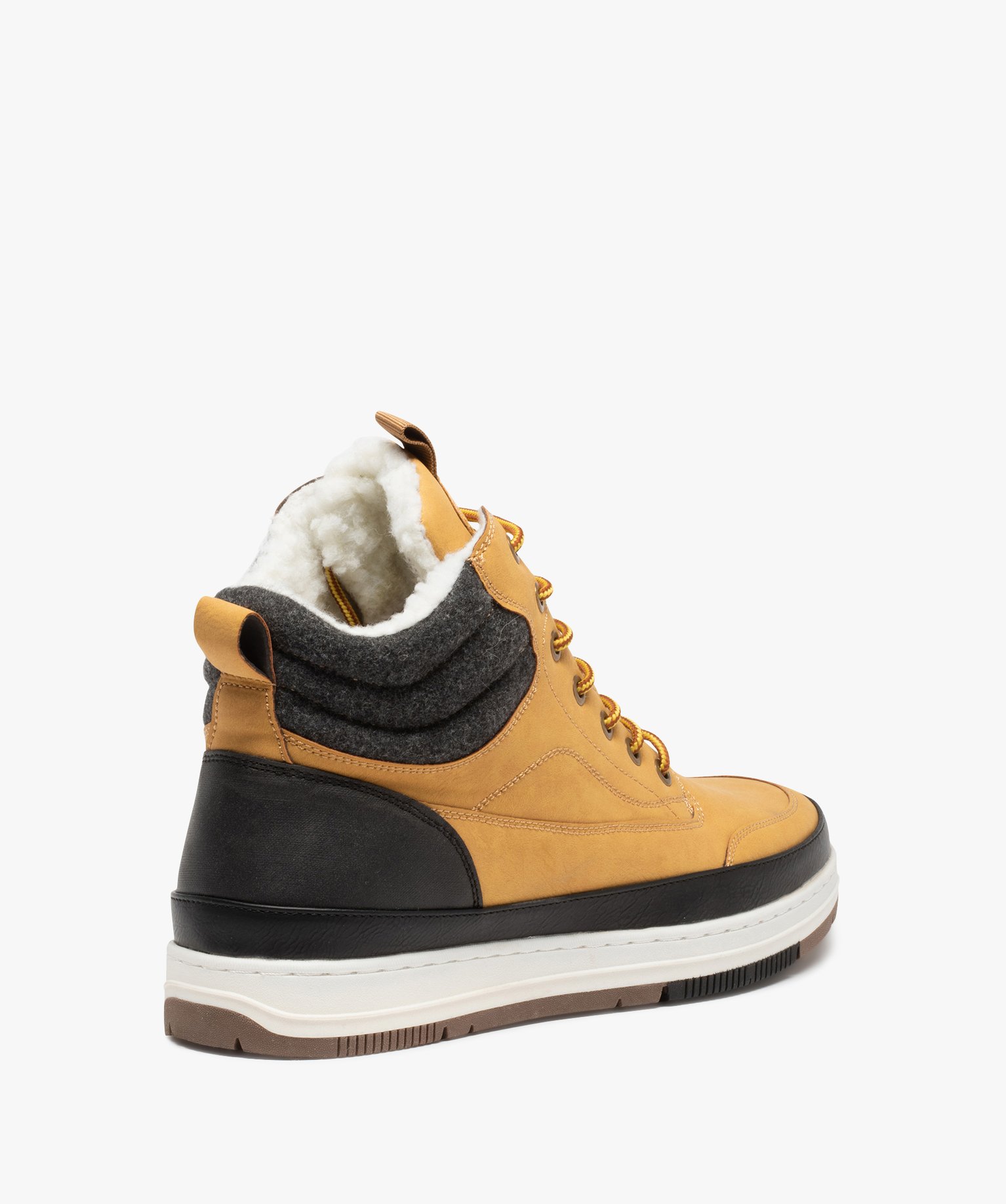 Boots homme à col rembourré et semelle renforcée camel | GEMO