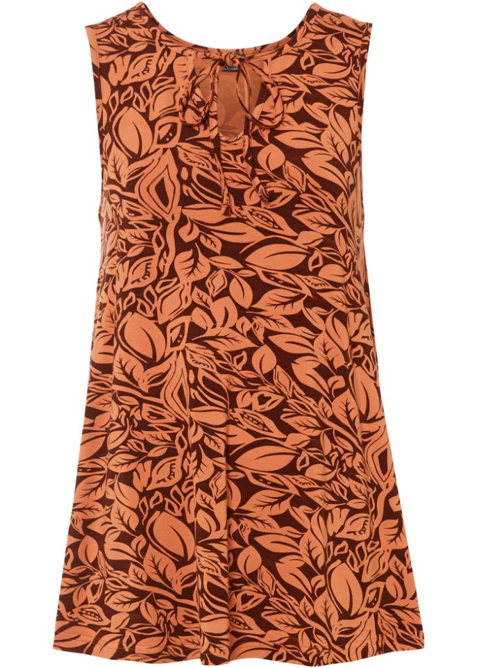 Jersey-Top mit Bindedetail in A-Linie
