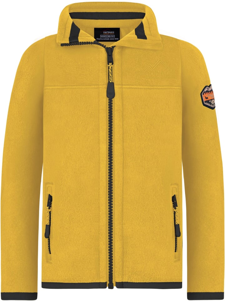 Normani Outdoor Sports Kinder Fleecejacke Venetie in Yellow günstig kaufen