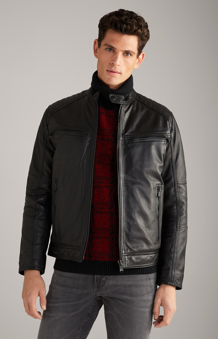 Lederjacke Baldo in Schwarz