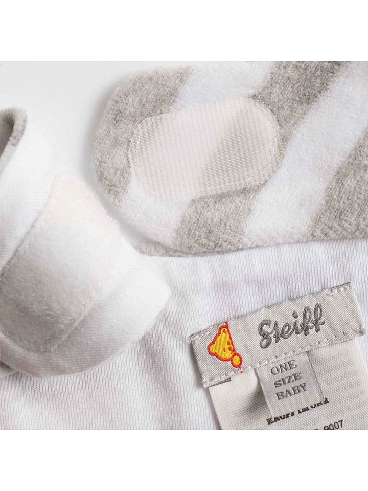Steiff 3tlg. Outfit in Grau/ Weiß günstig kaufen