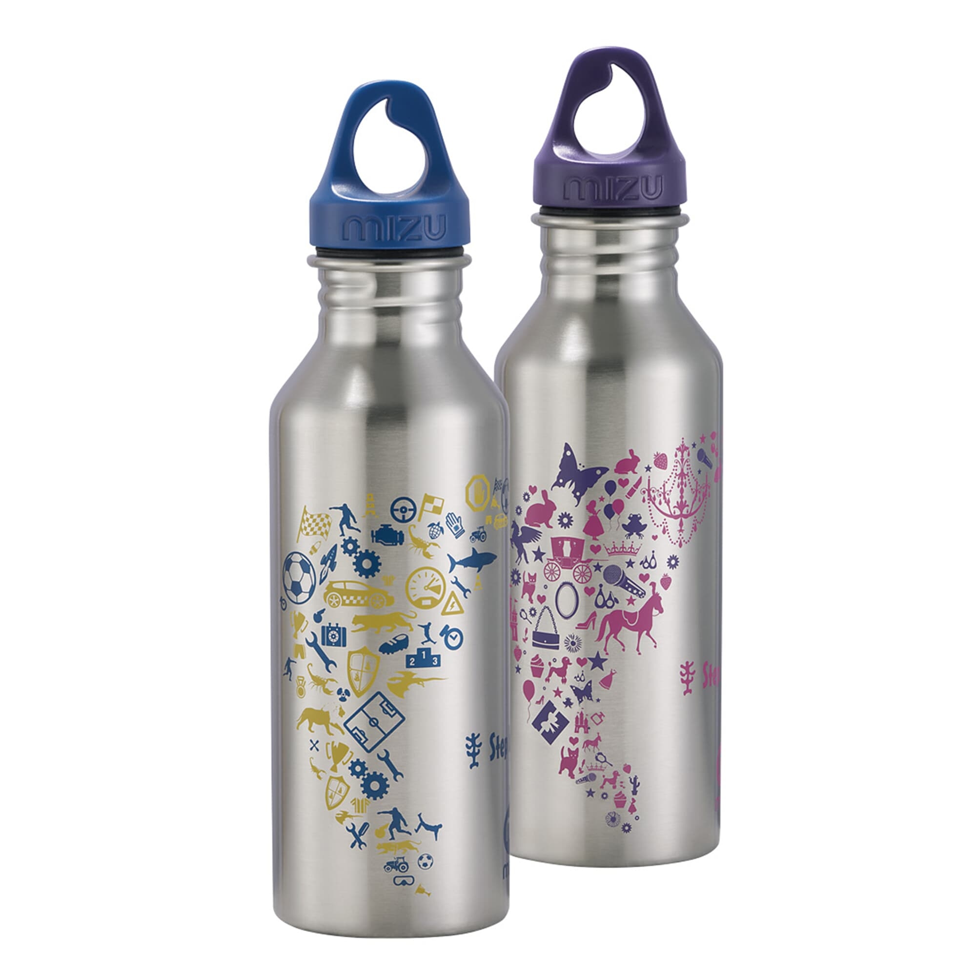 Edelstahl-Trinkflasche - Blue & Yellow