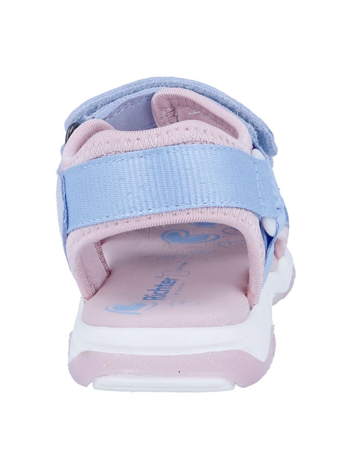 Richter Shoes Sandalen in Hellblau/ Rosa günstig kaufen