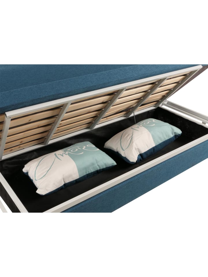 MCW Schlafsofa M83 Schlafcouch Couch Sofa, Stoff/Textil dunkelblau günstig kaufen onesize