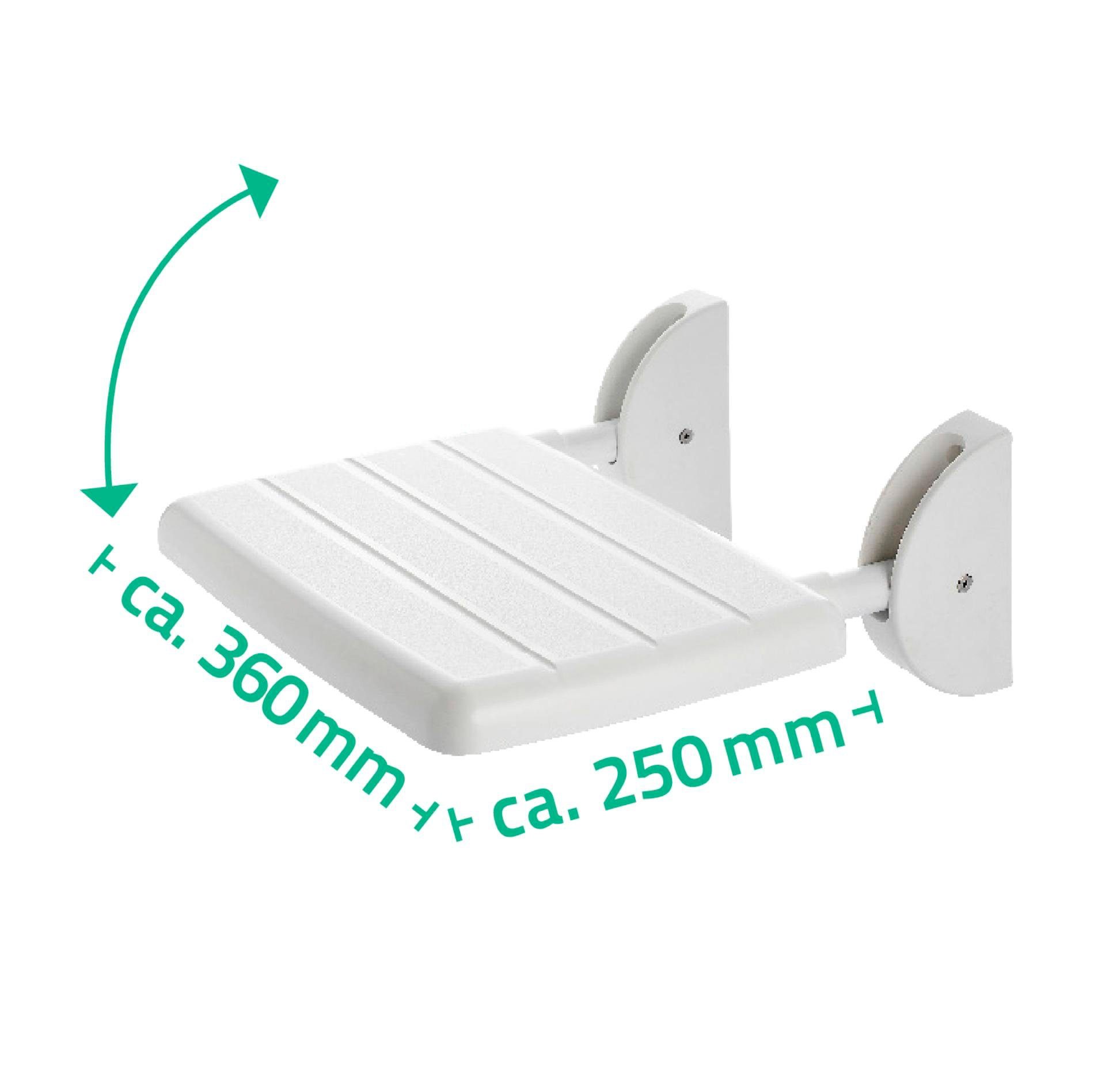 Ridder Duschklappsitz Eco, belastbar bis 125 kg