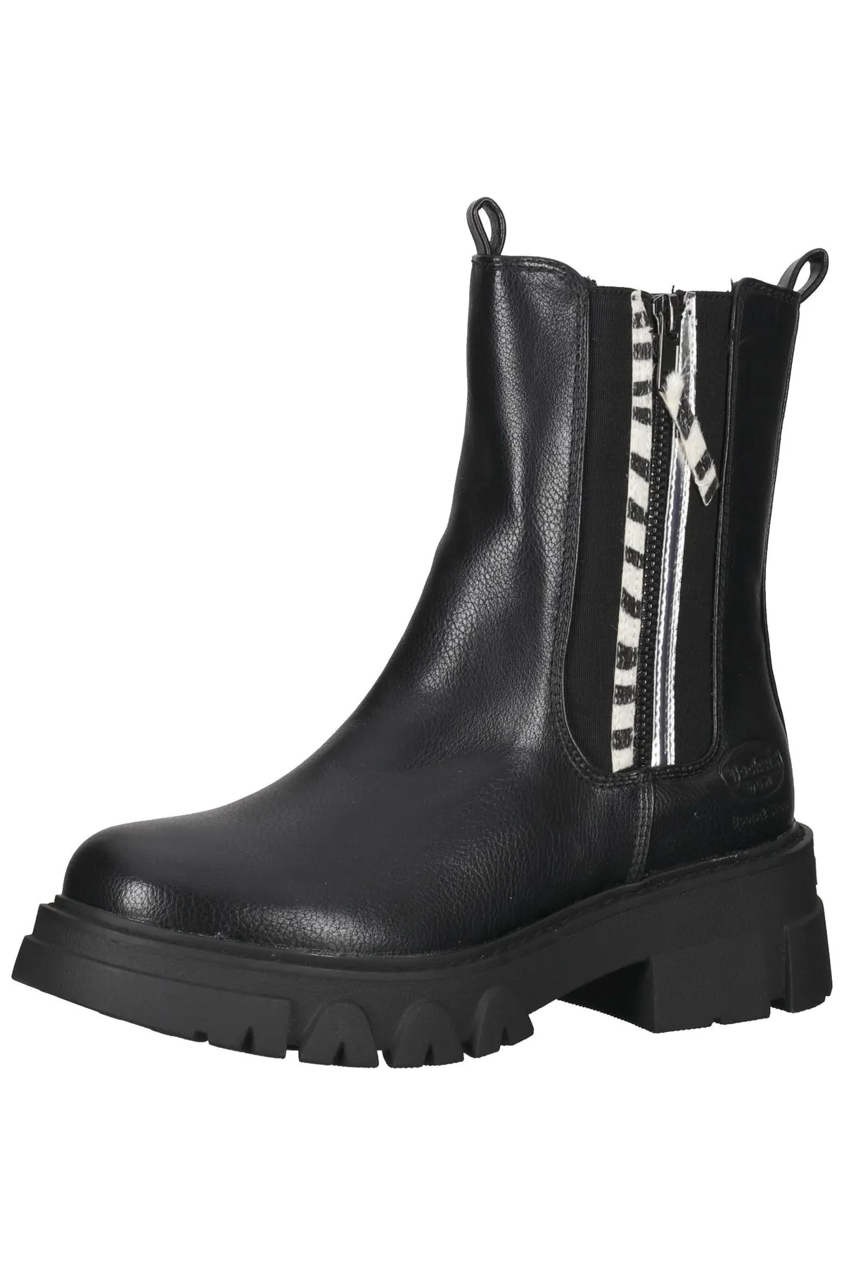 Dockers  Stiefelette - Schwarz - Blockabsatz