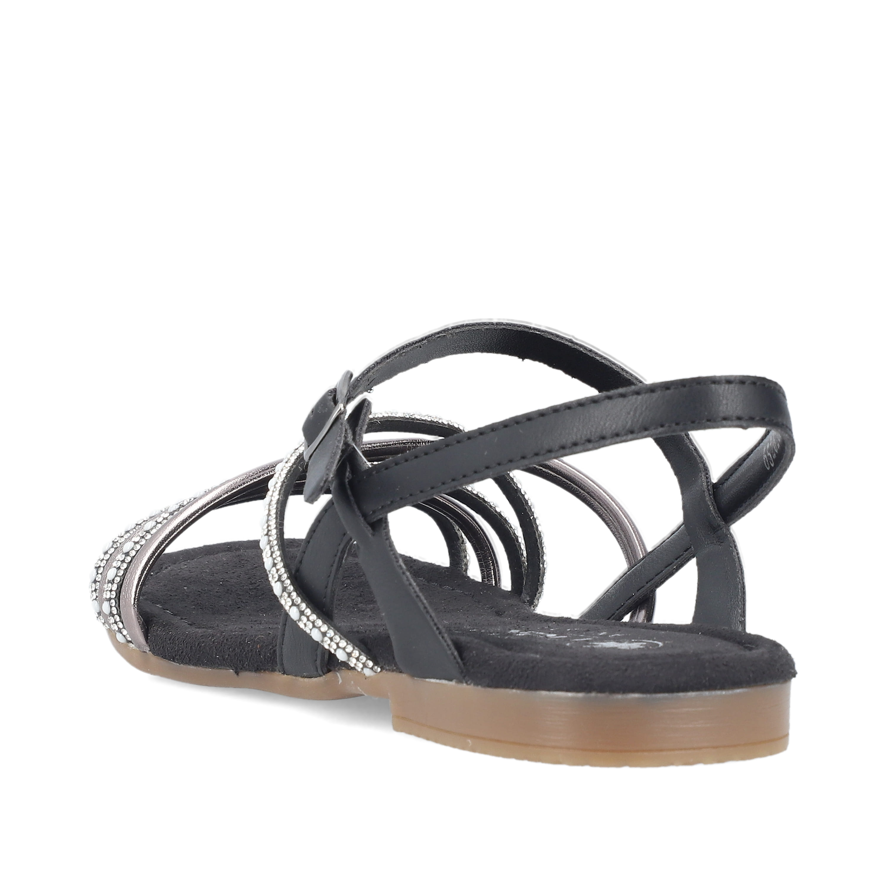 Rieker Damen Riemchensandalen tiefschwarz