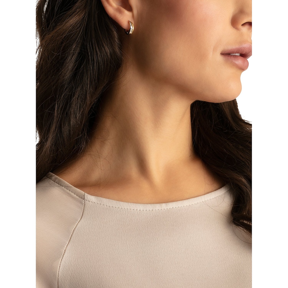 Valeria Créoles 375 Or jaune Boucles d'oreilles