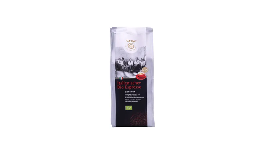 GEPA Italienischer Bio Espresso extrafein gemahlen 250 g