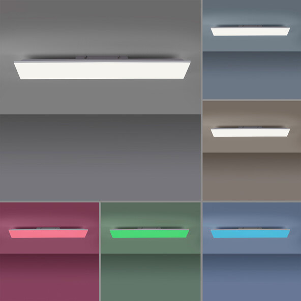 LED-Deckenleuchte Yukon, 26 W, 3.050 lm, 100 x 25 cm