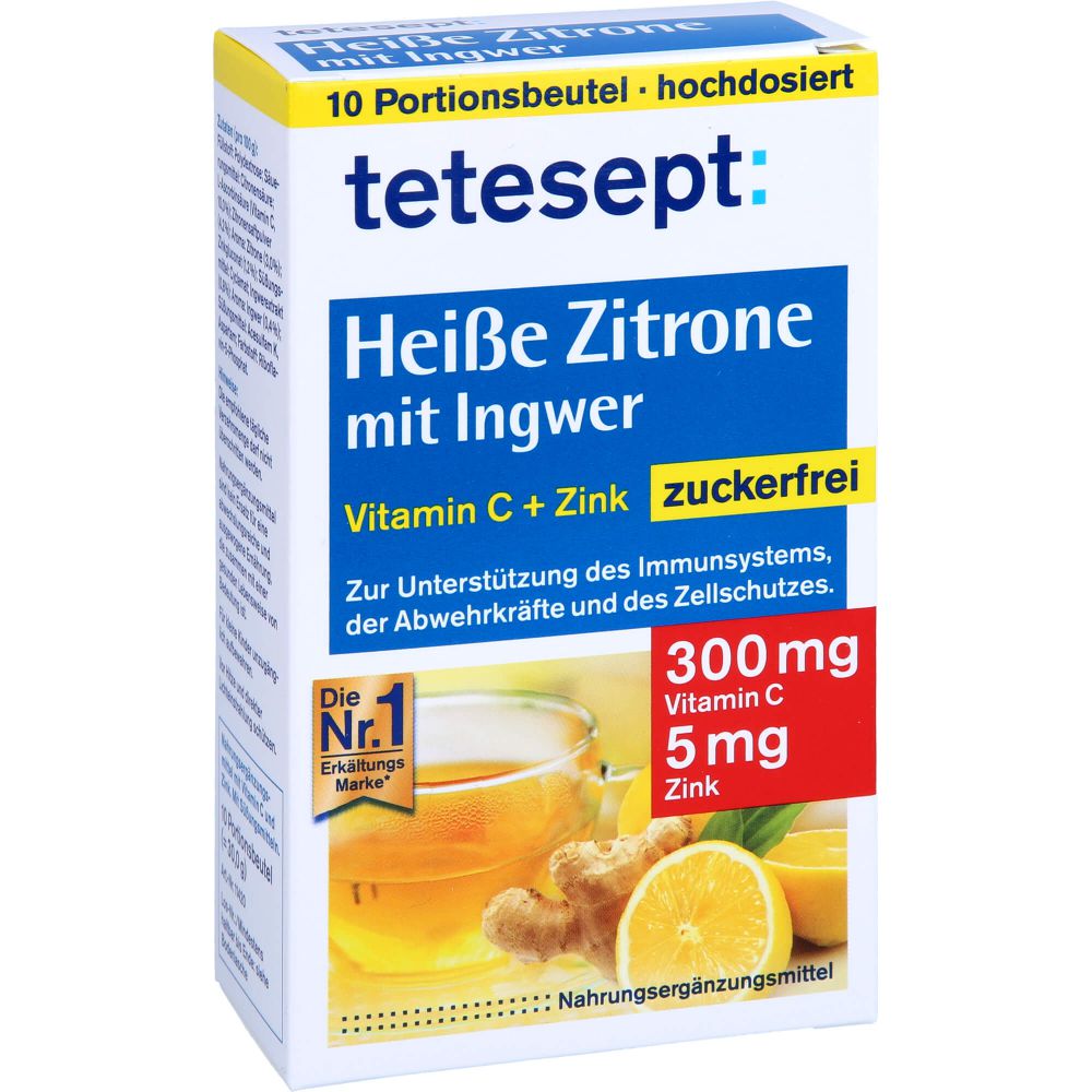 heiße Zitrone mit Ingwer zuckerfr.Pulver