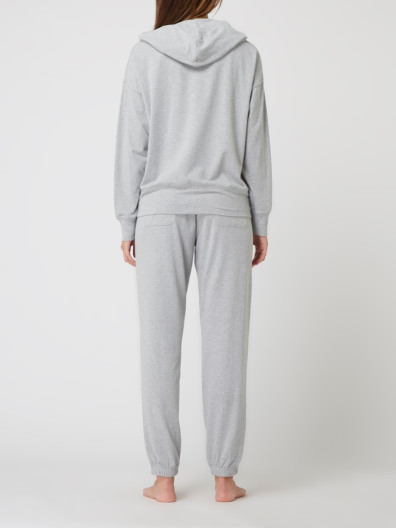 Loungewear im Set in silber meliert